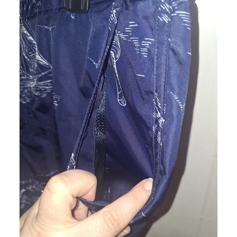 Land's End Men's Size 36 Nylon Lined‎ Nautical Swim Trunks Board Shorts Vacation